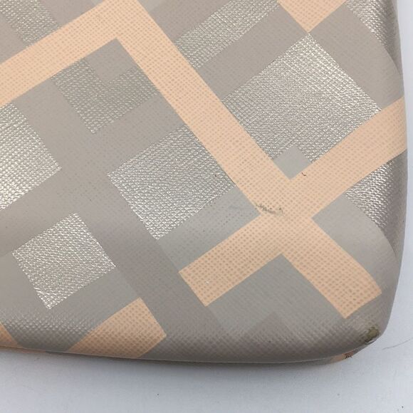 Stella & Dot Capri Pouch Clutch Metallic Chevron Pattern Rose Gold - Picture 3 of 16